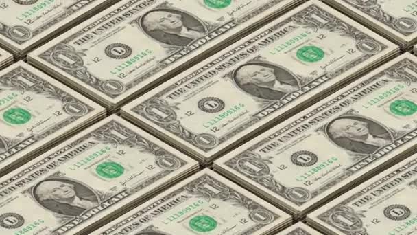 Usa Dollar Banknoten Gelddruck Prozess Dollar Bargeld Arbeit Investitionsmaschine Druckkonzept — Stockvideo