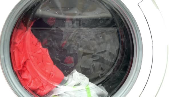 Close Maschine Wäscherei Waschservice Fertigungsanlagen Werkzeugindustrie — Stockvideo