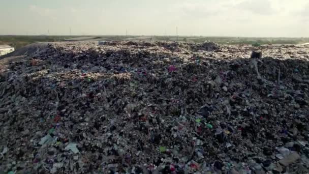 ゴミ埋め立てゴミゴミ環境生態系ゴミ捨て場 — ストック動画