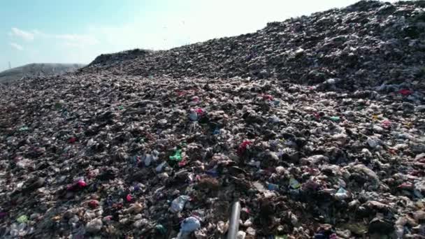 Resíduos Aterro Sanitário Lixo Lixo Lixo Ambiente Ecologia Poluição Despejo — Vídeo de Stock