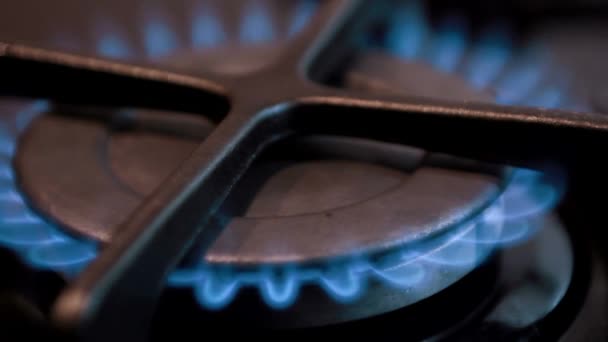 Ciepło Spalić Energia Płomień Gorący Dom Gaz Elektryczny Wnętrze Ogień — Wideo stockowe