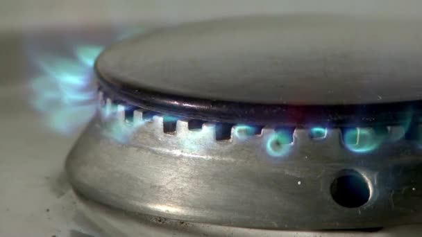 Maison Gaz Électrique Chaleur Intérieure Brûler Énergie Flamme Foyer Chaud — Video