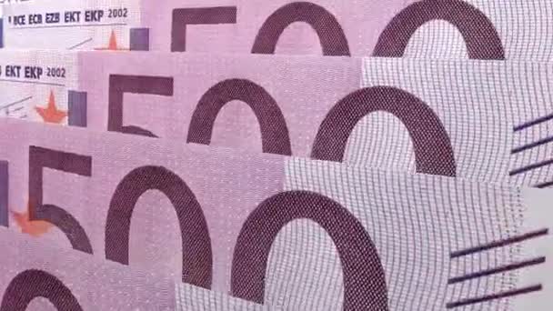 Keuangan Mata Uang Euro Mencetak Uang Kertas Perbankan Perbankan Perbankan — Stok Video