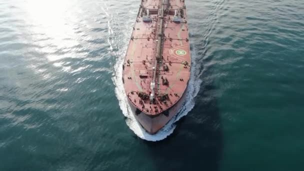 Frachtowiec Kontenerowcu Morskim Międzynarodowy Przemysł Logistyczny Koncepcja Transportu Lotniczego — Wideo stockowe