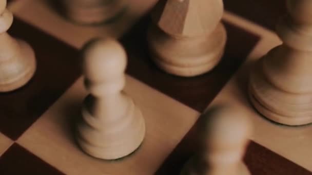 Camera Zoom Out Chess Board Game Koncepcja Sukcesu Business Sukces — Wideo stockowe