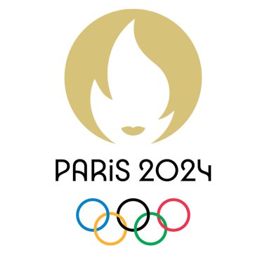 Paris Olympic Games 2024 logo vector  clipart