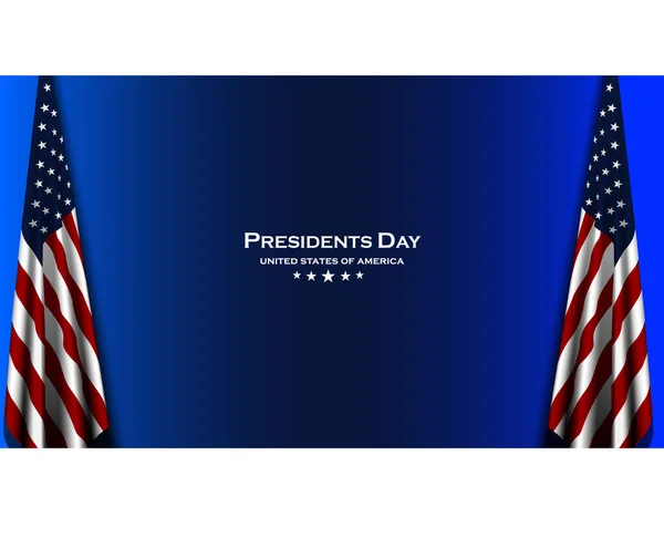 Σχεδιασμός Φόντου Για Την Ημέρα Του Προέδρου Μπάνερ Πόστερ Ευχετήρια — Διανυσματικό Αρχείο