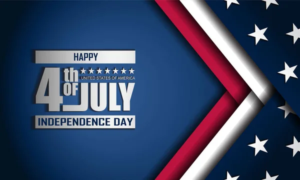 Feliz Julio Día Independencia Usa Antecedentes — Archivo Imágenes Vectoriales