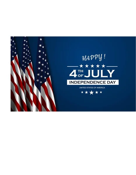 Szczęśliwego Dnia Niepodległości Lipca Usa Kontekst Design — Wektor stockowy