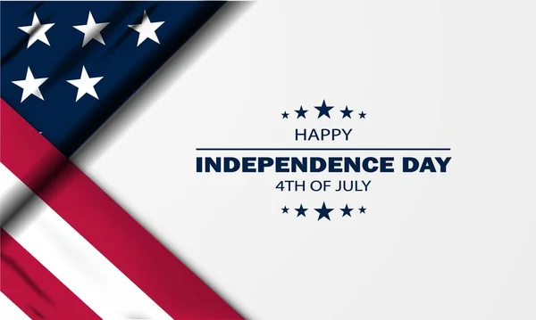 Gelukkige Vierde Juli Onafhankelijkheidsdag Usa Achtergrond Ontwerp — Stockvector