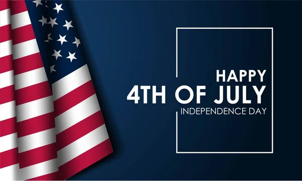 Feliz Julio Día Independencia Usa Antecedentes — Vector de stock