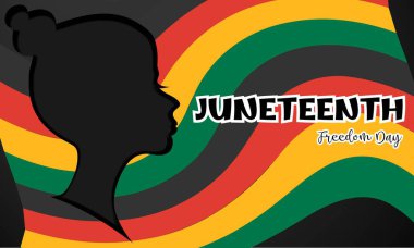 Mutlu Haziranlar. 19 Haziran Özgürlük Günü. Vektör illüstrasyonu.