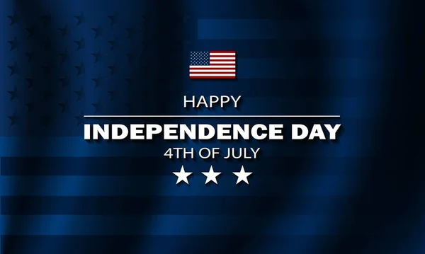 Glücklicher Vierter Juli Unabhängigkeitstag Usa Hintergrunddesign — Stockvektor