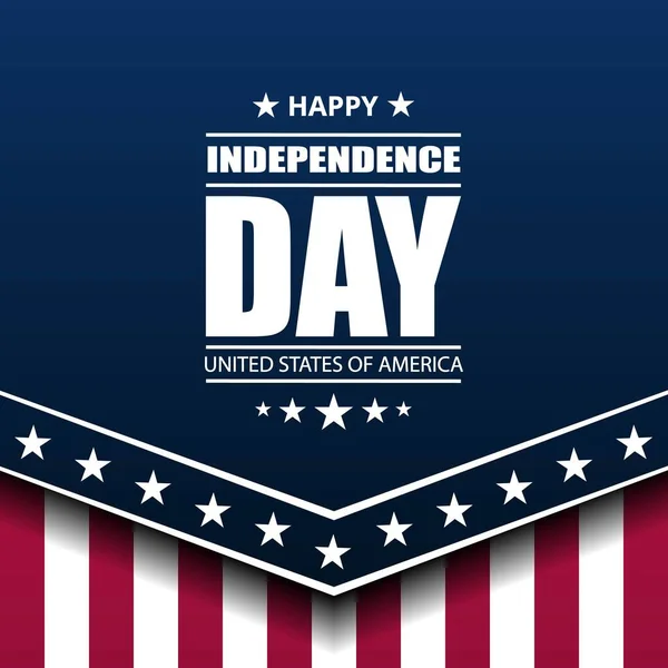 Joyeux Juillet Jour Indépendance Usa Background Design — Image vectorielle