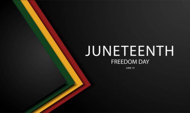 Mutlu Haziranlar. 19 Haziran Özgürlük Günü. Vektör illüstrasyonu.