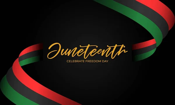 Stock vector Happy Juneteenth june 19 freedom day background Vector illustration