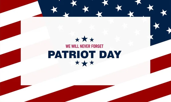 Patriot Day Září Pozadí Vektorové Ilustrace — Stockový vektor