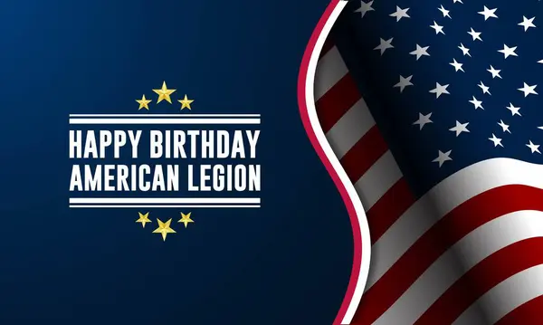 Mutlu yıllar Amerikan Lejyonu Arkaplan Vektör İllüstrasyonu 