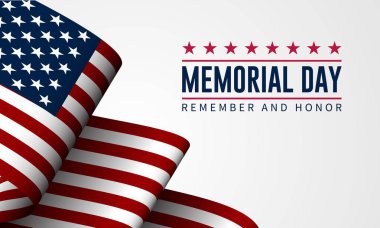 Anma Günü arkaplan tasarımı vektör çizimi