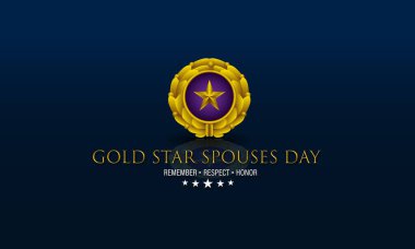 Mutlu Altın Yıldız Eşler Günü Arkaplan Vektörü İllüstrasyonu