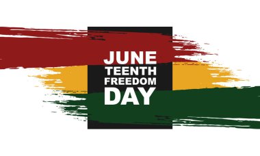 Mutlu Haziranlar. 19 Haziran Özgürlük Günü. Vektör illüstrasyonu.