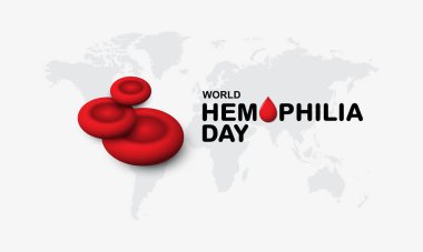 Dünya Hemofili Günü arka plan Vektör illüstrasyonuName