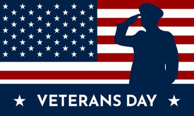 Mutlu Gaziler Günü Amerika Birleşik Devletleri arka plan vektör illüstrasyonu