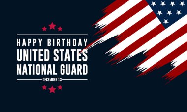 United States National Guard Birthday December 13 Background Vector Illustration clipart