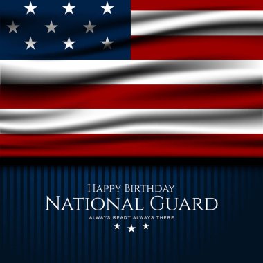 United States National Guard Birthday December 13 Background Vector Illustration clipart