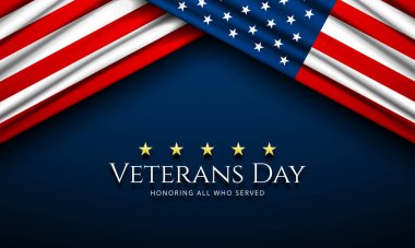 Mutlu Gaziler Günü Amerika Birleşik Devletleri arka plan vektör illüstrasyonu
