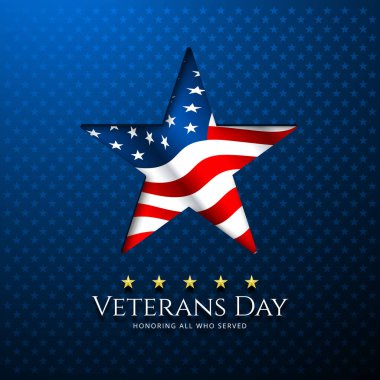 Mutlu Gaziler Günü Amerika Birleşik Devletleri arka plan vektör illüstrasyonu