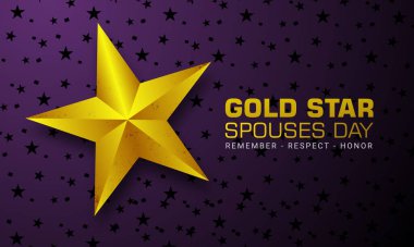 Mutlu Altın Yıldız Eşler Günü Tasarım Arkaplan Çizimi