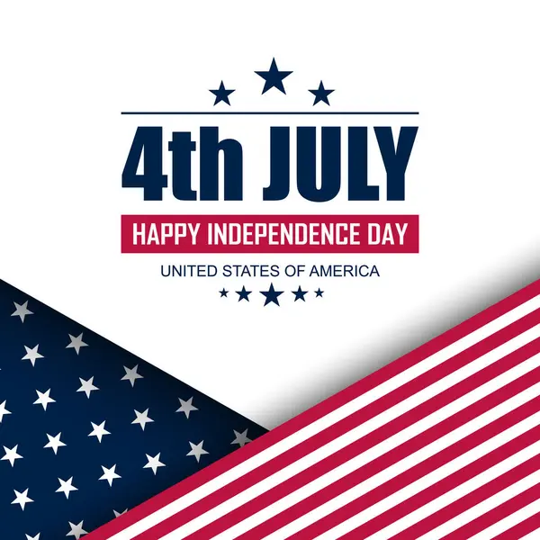 4 Temmuz Bağımsızlık Günü 'nüz kutlu olsun ABD Arkaplan Tasarım Vektörü illüstrasyonu