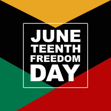 Mutlu Haziranlar. 19 Haziran Özgürlük Günü. Vektör illüstrasyonu.