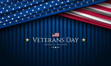 Mutlu Gaziler Günü Amerika Birleşik Devletleri arka plan vektör illüstrasyonu