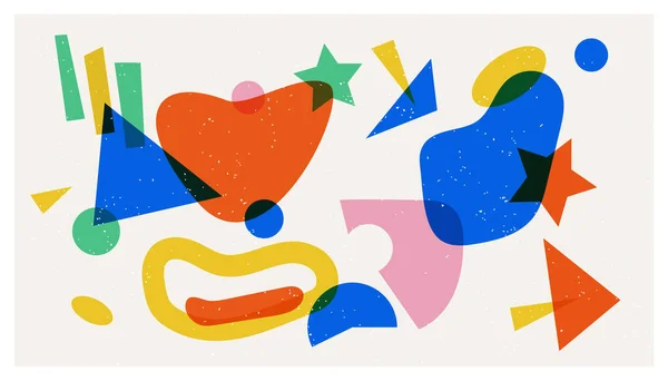 Risograph ögesi riso renk baskısı, geçmişe dönük renkli arkaplan 