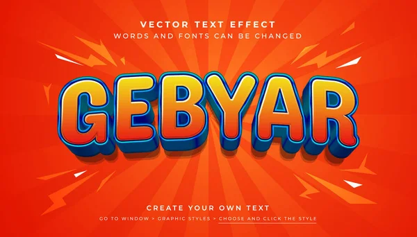 Vektör 3D turuncu metin efekti. Kırmızı soyut arkaplanda kutlama tanıtım grafik biçimi