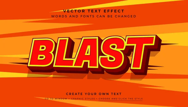 Vektör 3 boyutlu turuncu metin efekti. Kırmızı soyut arkaplanda ateş patlaması tanıtım grafik biçimi