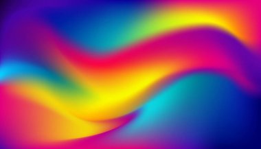 Yüksek Kalite Vektör Soyut Değişken Gradyan Dalgalı Ağ Arkaplanı