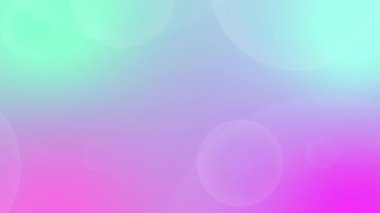 Holografik yanardöner, yumuşak, mavi, pembe, gök mavisi bir arka plan. 4K bulanık soyut pastel animasyon videosu