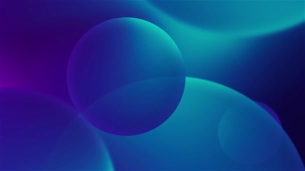 4Kグラデーション移動円の映像背景 グラデーションブルーの紫色の壁紙ビデオ — ストック動画