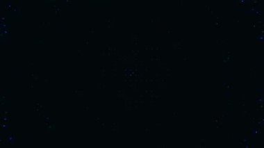 Parlak noktalar şebekesi arka planı. Renkli ışıklar renk arkaplan videosu. 4K çözünürlük videosu 3840x2160