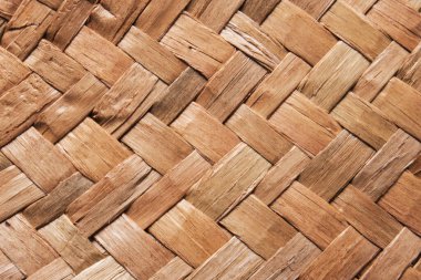 Arkaplan ve tasarım için renk dokusu. Renkli iplikler. Samandan örgü örüyorum. Çantanın ve kumaşın yüzeyi.