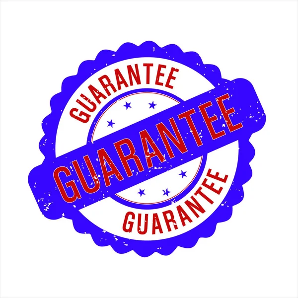 Guarantee Stamp Colorful Grungy Seal Isolated Vector — Stock Vector
