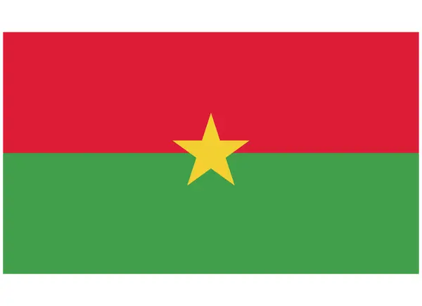 stock vector Burkina Faso National Flag Isolated Vector Image