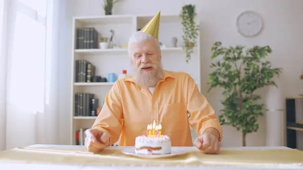 Elderly man celebrates his birthday alone, a reflection of the times amid coronavirus lockdown