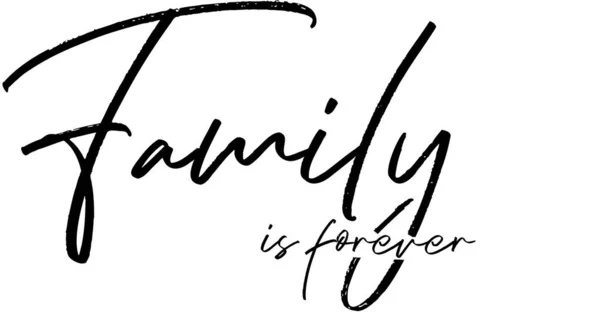 Family Forever Tattoo Design Idea Vector File Showcases Meaningful Heartwarming — Stock Vector