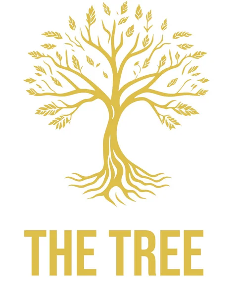 Tree Elegant Logo Archivo Vectorial Bellamente Diseñado Que Encarna Esencia — Archivo Imágenes Vectoriales