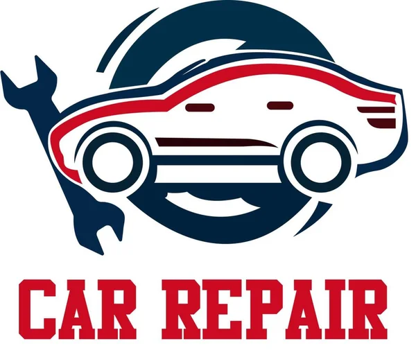 Nosso Modelo Logotipo Reparo Carro Escolha Perfeita Para Oficinas Reparação —  Vetores de Stock