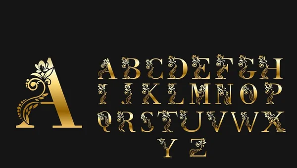 Λογότυπο Golden Letter Είναι Ένα Ευέλικτο Και Κομψό Σχέδιο Που — Διανυσματικό Αρχείο